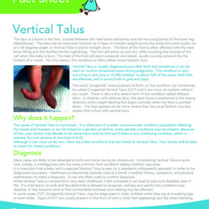 Vertical Talus factsheet