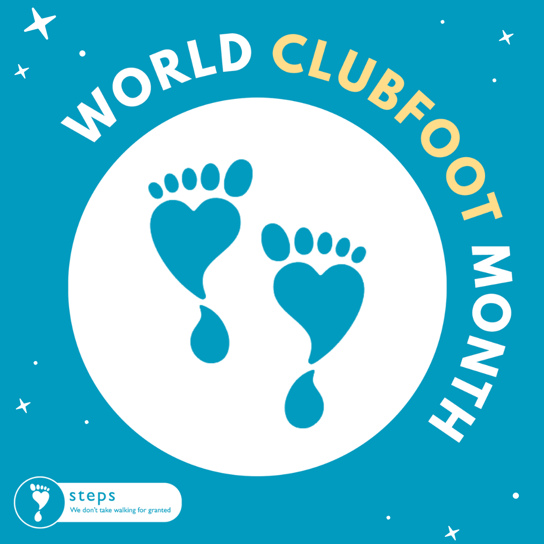 Clubfoot awareness month logo